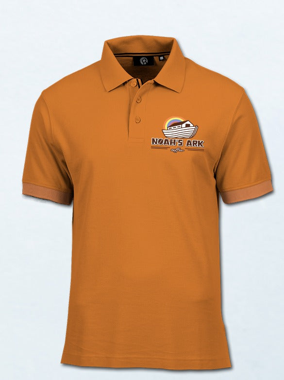 Noah’s Ark Coffee Polo – Orange Edition