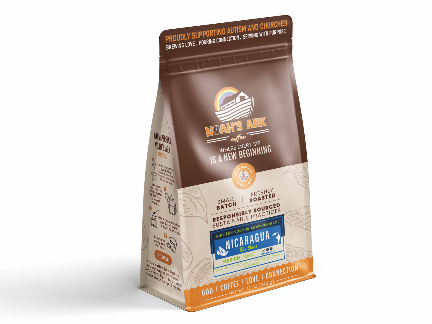 🕊️️ NICARAGUA - THE BOLD DOVE • FAIR TRADE • ORGANIC • SMITHSONIAN BIRD FRIENDLY