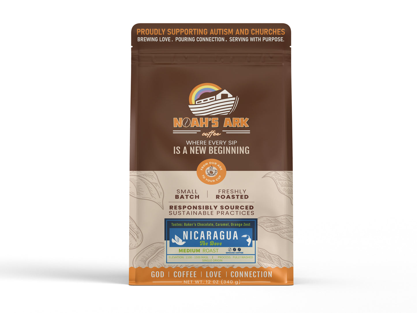 🕊️️ NICARAGUA - THE BOLD DOVE • FAIR TRADE • ORGANIC • SMITHSONIAN BIRD FRIENDLY