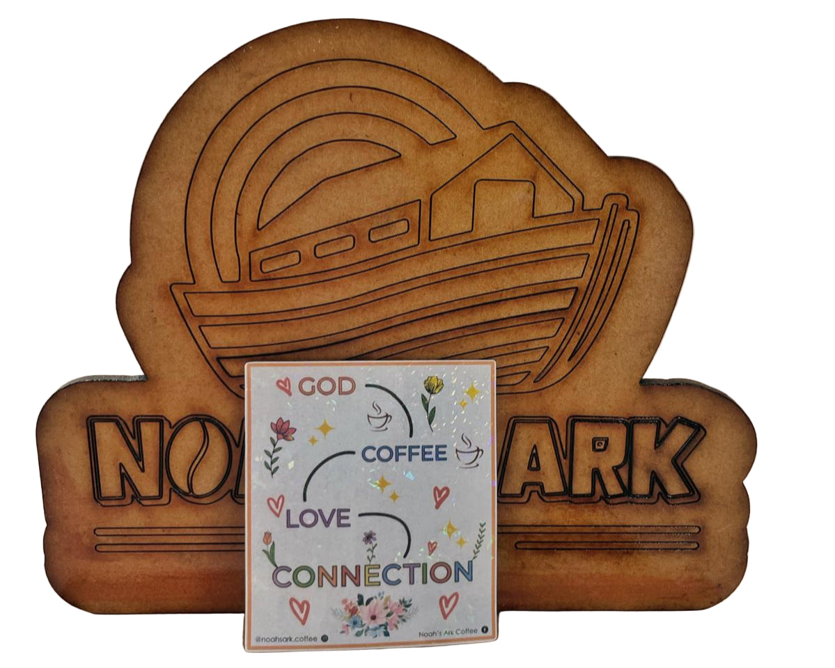 God & Coffee & Love – Vinyl Sticker